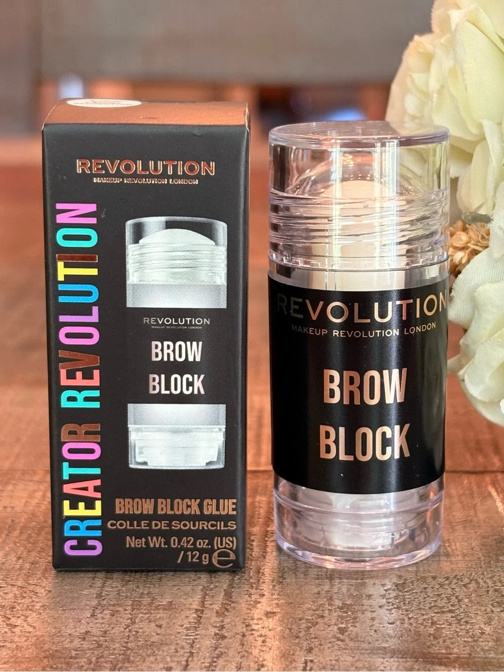 NEW Makeup REVOLUTION London Creator Revolution BROW BLOCK GLUE!